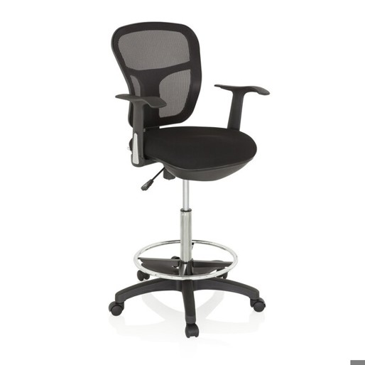 Bürostuhl TOP WORK 108 - Hjh OFFICE Counterstuhl mit Stoffbezug (Ne 334140-YY)