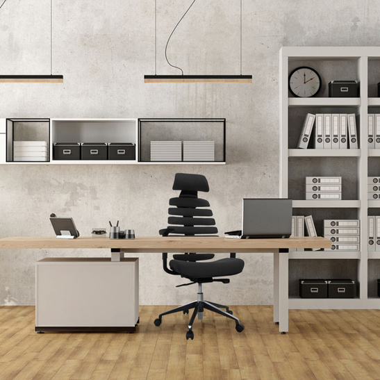 ERGO LINE II PRO Drehstuhl - Schwarzer Stoff - hjh OFFICE